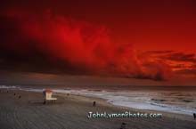 003 Approching Storm at Sunset  Huntington Beach