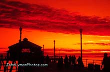 016 Flaming Sky  Huntington Beach Pier